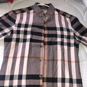 Burberry shirt size small authentic 100%